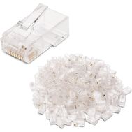Cable matters 50 pack, cat6 rj45 modular plugs for solid or stranded utp cable, rj45 plugs