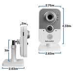 HIkvision IR Cube Network Camera DS-2CD2442FWD-IW 4MP - Image 2