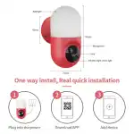 Night Light and Security Camera 2-in-1 1080P HD - Image 2