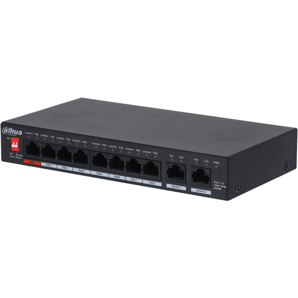 PFS3010_8GT_96_WEB Dahua 8-port PoE Gigabit Ethernet Switch