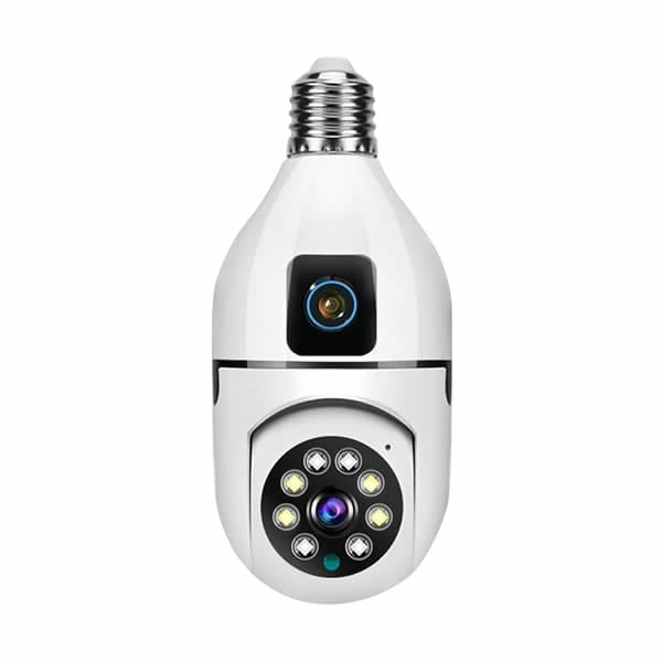 Double-Lens-PTZ-Bulb-WiFi-Camera-DPTZBW03 Double Lens PTZ WiFi Camera - Image 1