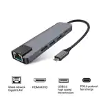 5-in-1 Type C Hub 100Mbs - Image 2